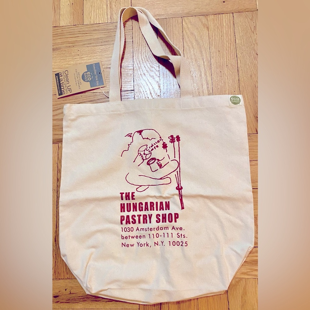 Hungarian Pastry Shop Tote Bag NWT